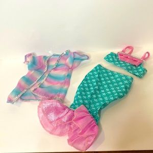 AMERICAN GIRL - mermaid swimsuit set 🧜🏻‍♀️ 🎀